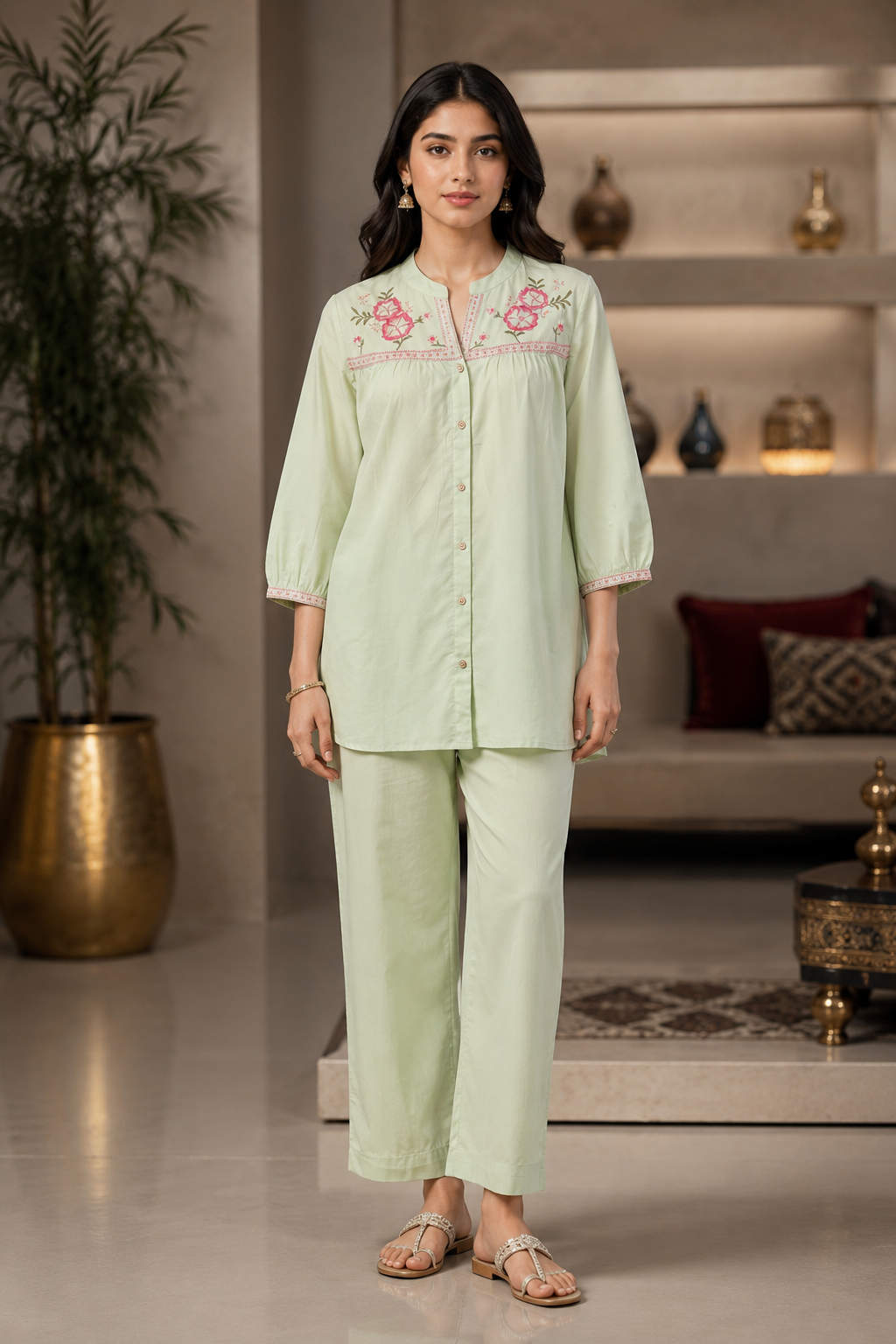 Kurta Pant And Dupatta Set