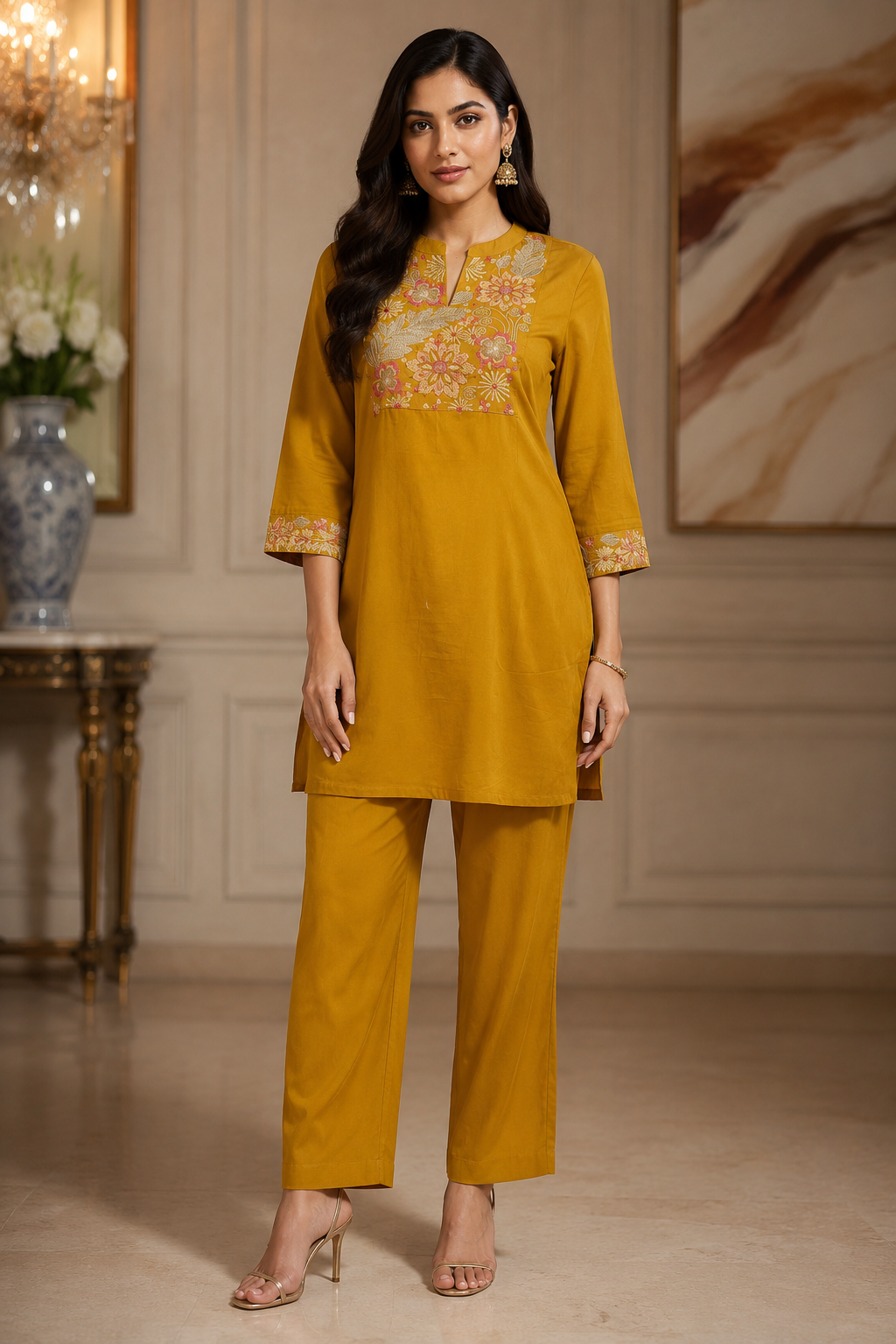 Kurta Pant And Dupatta Set