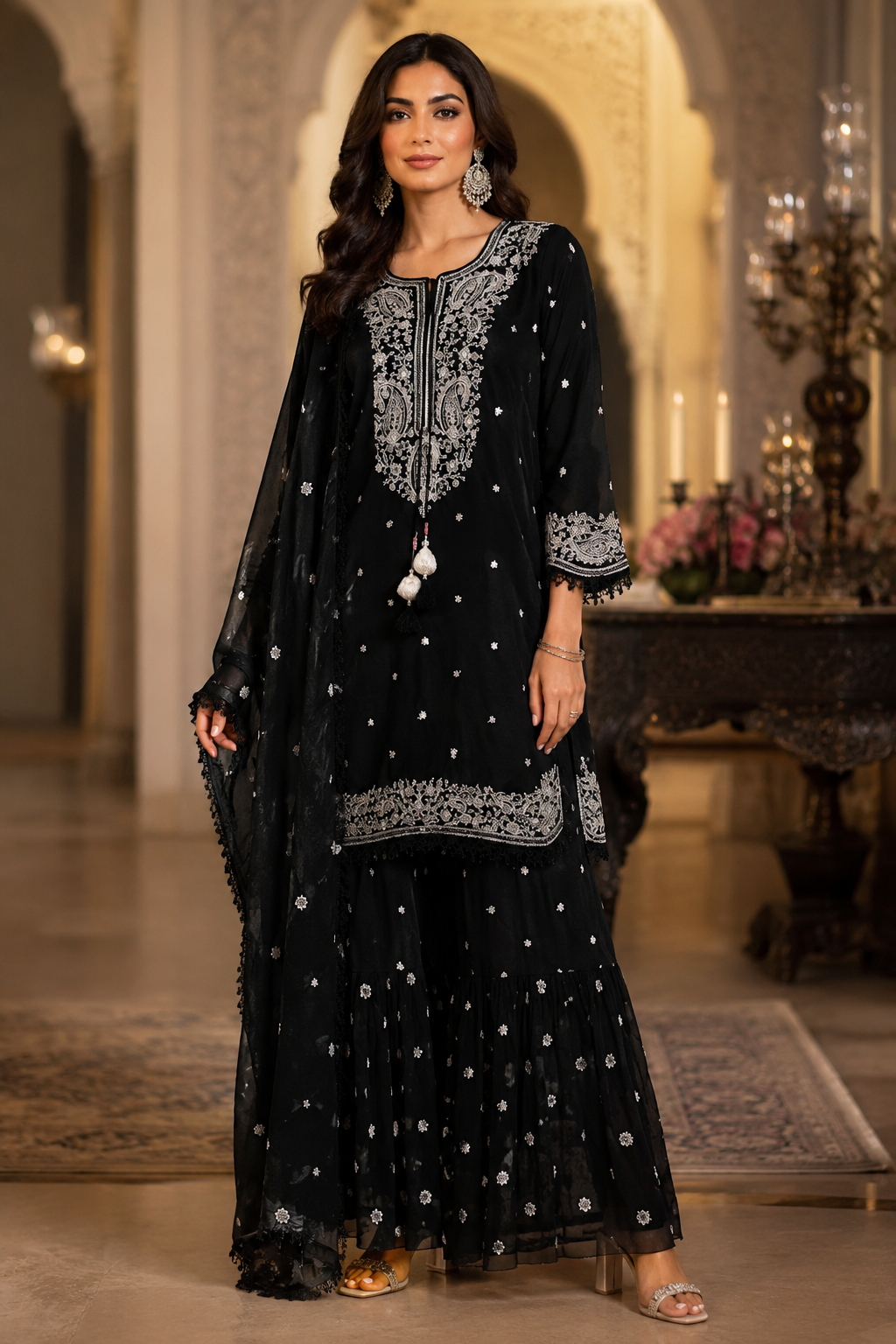 Kurta Pant And Dupatta Set