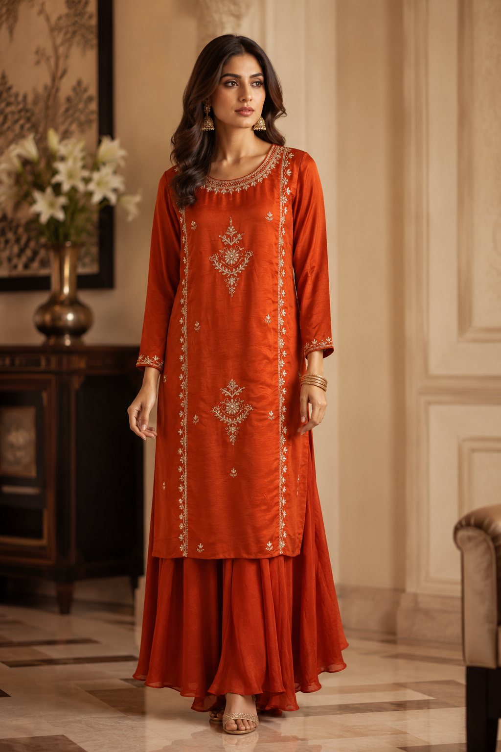 Kurta Pant And Dupatta Set