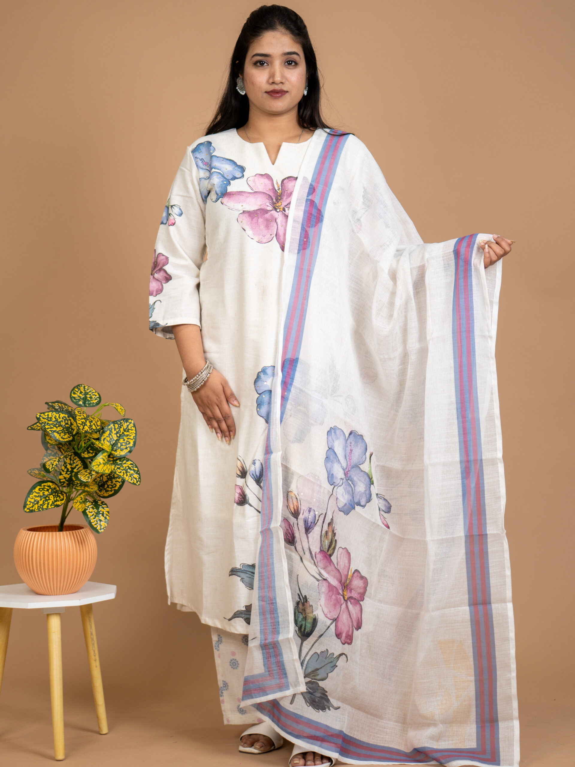 Pastel Petal Serenity Suit Set