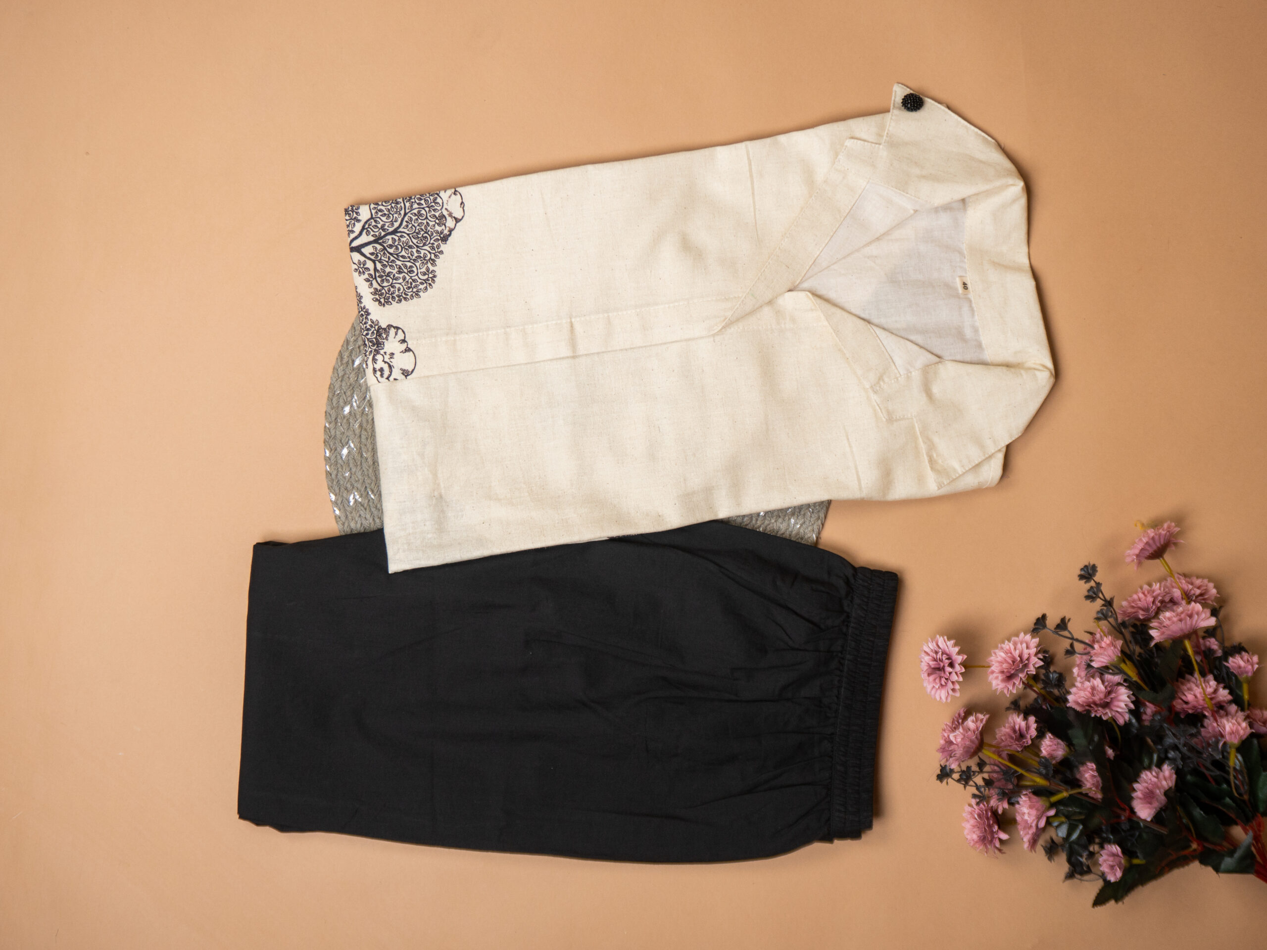 Artistic Landscape Cotton Co'ord Set - Image 5